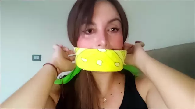 Poster: Italian Girl Gagged - bdsm